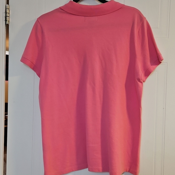 Polo Ralph Lauren Jeans Co Shirt Womens XL Pink VTG short sleeve embroidery RL - Picture 4 of 5